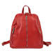 Dámský kožený batoh Patrizia 518-011 červený