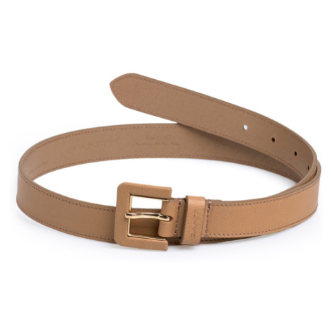 OPASEK GANT D1. CHINO LEATHER BELT hnědá