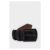 DEFACTO Men's Rectangular Buckle Faux Leather Casual Belt