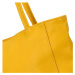 Dámská kožená kabelka přes rameno žlutá - ItalY Nooxies žlutá