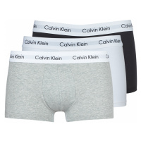 Calvin Klein Jeans COTTON STRECH LOW RISE TRUNK X 3 Černá