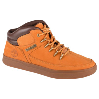 SVĚTLE HNĚDÉ PÁNSKÉ KOŽENÉ KOTNÍKOVÉ BOTY TIMBERLAND DAVIS SQUARE MID Hnědá