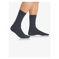 Tmavě šedé pánské ponožky Bellinda GENTLE FIT SOCKS