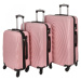 Cestovní sada kufrů Travel Pink, růžová sada