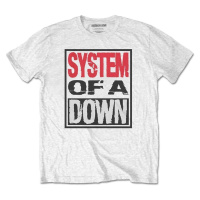 System of a Down Tričko Triple Stack Box White