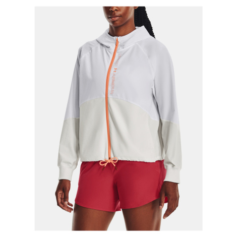 Woven FZ Jacket-WHT Zimní bunda Under Armour