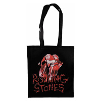 Rolling Stones bavlněná nákupní taška, Hackney Diamonds Cracked Glass Tongue Black