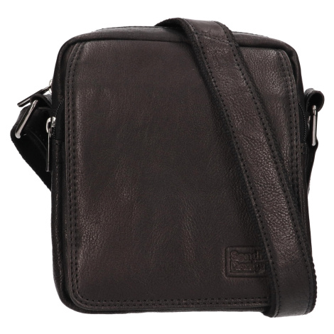 Pánská kožená taška přes rameno SendiDesign Janos - černá Sendi Design