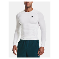 Tričko Under Armour HG Armour Comp LS M - bílá