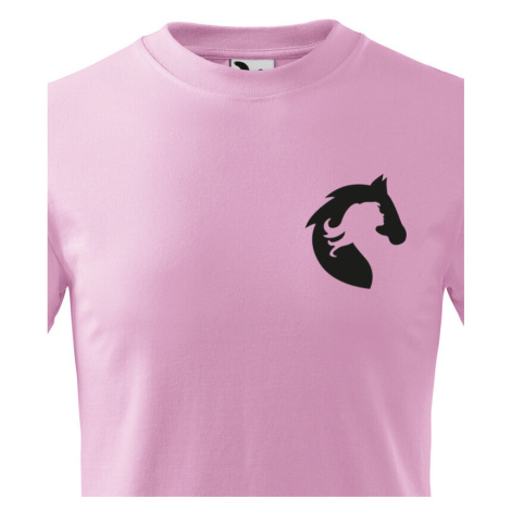Dětské tričko pro milovníky koní zobrazující lásku ke koním - Srdce koně BezvaTriko