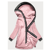 Jednoduchá růžová dámská bunda (B8017-81)