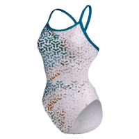 Dámské plavky arena planet water swimsuit challenge back blue