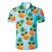 Havajská pánská košile 3D s potiskem ananasu