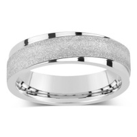 Snubní ocelový prsten pro muže a ženy