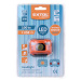 Čelovka Extol 100lm, nabíjecí, USB, 3W LED Barva: oranžová