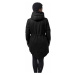 Ladies Sherpa Lined Cotton Parka - black
