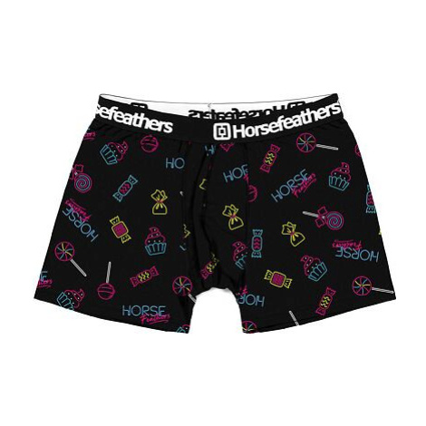 HORSEFEATHERS Boxerky Sidney - sweet candy BLACK