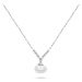 Brilio Silver Překrásný stříbrný náhrdelník s pravou perlou NCL81W