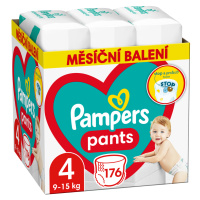 Pampers Pants vel. 4 Monthly Pack 9-15 kg plenkové kalhotky 176 ks