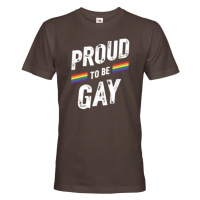 Pánské tričko s potiskem Proud to be gay - tričko na podporu komunity LGBT