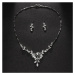 Éternelle Souprava šperků Swarovski Elements Marcy SET2063-QT-G257 Bílá/čirá 44 cm
