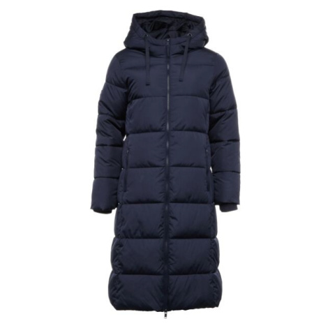 GAP MAXI LONG PUFFER LOGO Dámská zimní bunda, tmavě modrá, velikost