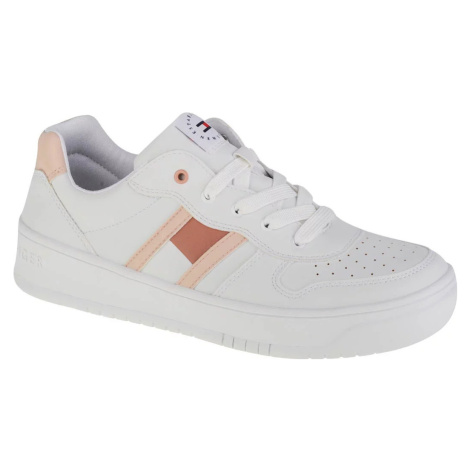 BÍLÉ DÁMSKÉ TENISKY TOMMY HILFIGER LOW CUT LACE-UP SNEAKER Bílá