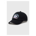 Bavlněná baseballová čepice Lee černá barva, s potiskem