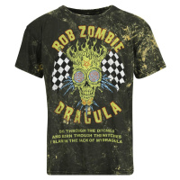 Rob Zombie Dragula Racing Tričko hnědá