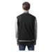 2-tone College Sweatjacket - blk/gry