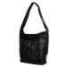 Trendy dámský koženkový kabelko-batoh Renee, černá