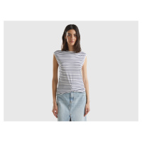 Benetton, Striped T-shirt With Knot