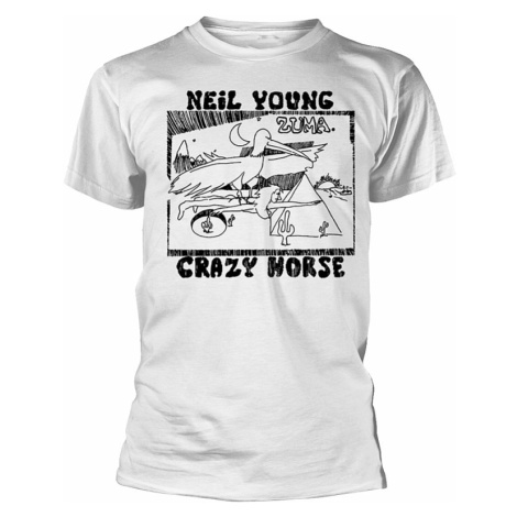 Neil Young tričko, Zuma White, pánské PLASTIC HEAD