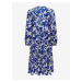 Modré dámské vzorované midi šaty ONLY Milana