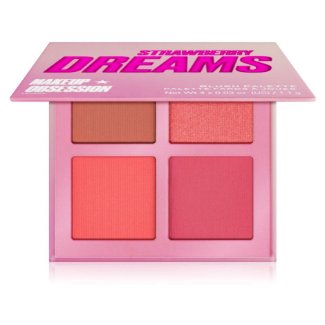 Makeup Obsession Blush Crush konturovací paletka tvářenek odstín Strawberry Dreams 4,4 g