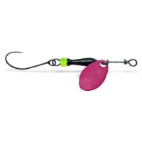 Jigovkycz třpytka classic barbless fluo pink (black/chartreuse body) - 1