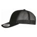 Kšiltovka // Flexfit / Suede Leather Trucker Cap black