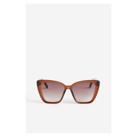 H & M - Sluneční brýle - kočičí oči - hnědá