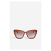 H & M - Sluneční brýle - kočičí oči - hnědá