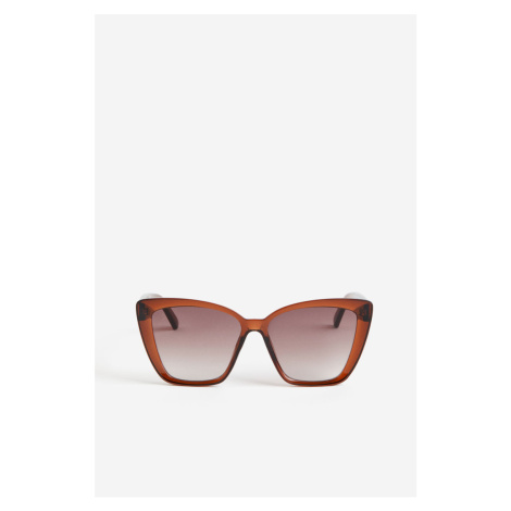 H & M - Sluneční brýle - kočičí oči - hnědá H&M