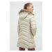 Péřová bunda Marmot dámská, béžová barva, zimní