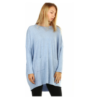 Oversized úpletový svetr s dlouhým rukávem