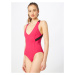 Calvin Klein Swimwear Plus Plavky 'Plunge One Piece' pink / černá