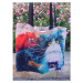 Plátěná taška přes rameno Kočky barevné