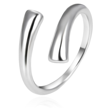 Agato Minimalistický otevřený stříbrný prsten AGT-R53X