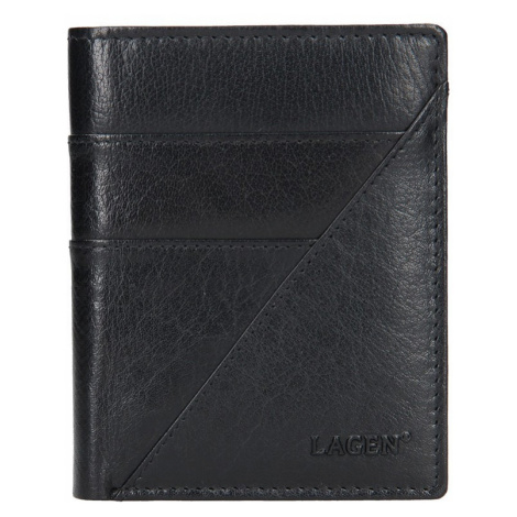 Pánská kožená peněženka Lagen Liom - černá