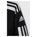 Dětská mikina adidas Performance SQ21 TR JKT Y černá barva, vzorovaná