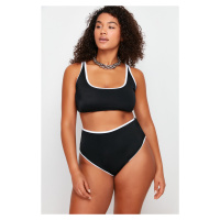 Trendyol Curve Black High Waist Bikini Bottom