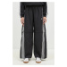 Tepláky adidas Originals Oversized Zip Off Track Pant černá barva, s aplikací, JM9254