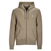 Polo Ralph Lauren SWEATSHIRT ZIPPE EN DOUBLE KNIT TECH Hnědá